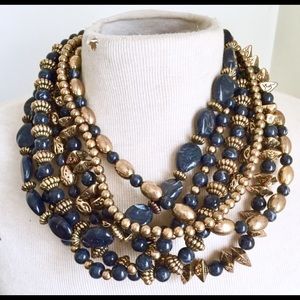 Amrita Singh statement necklace beaded